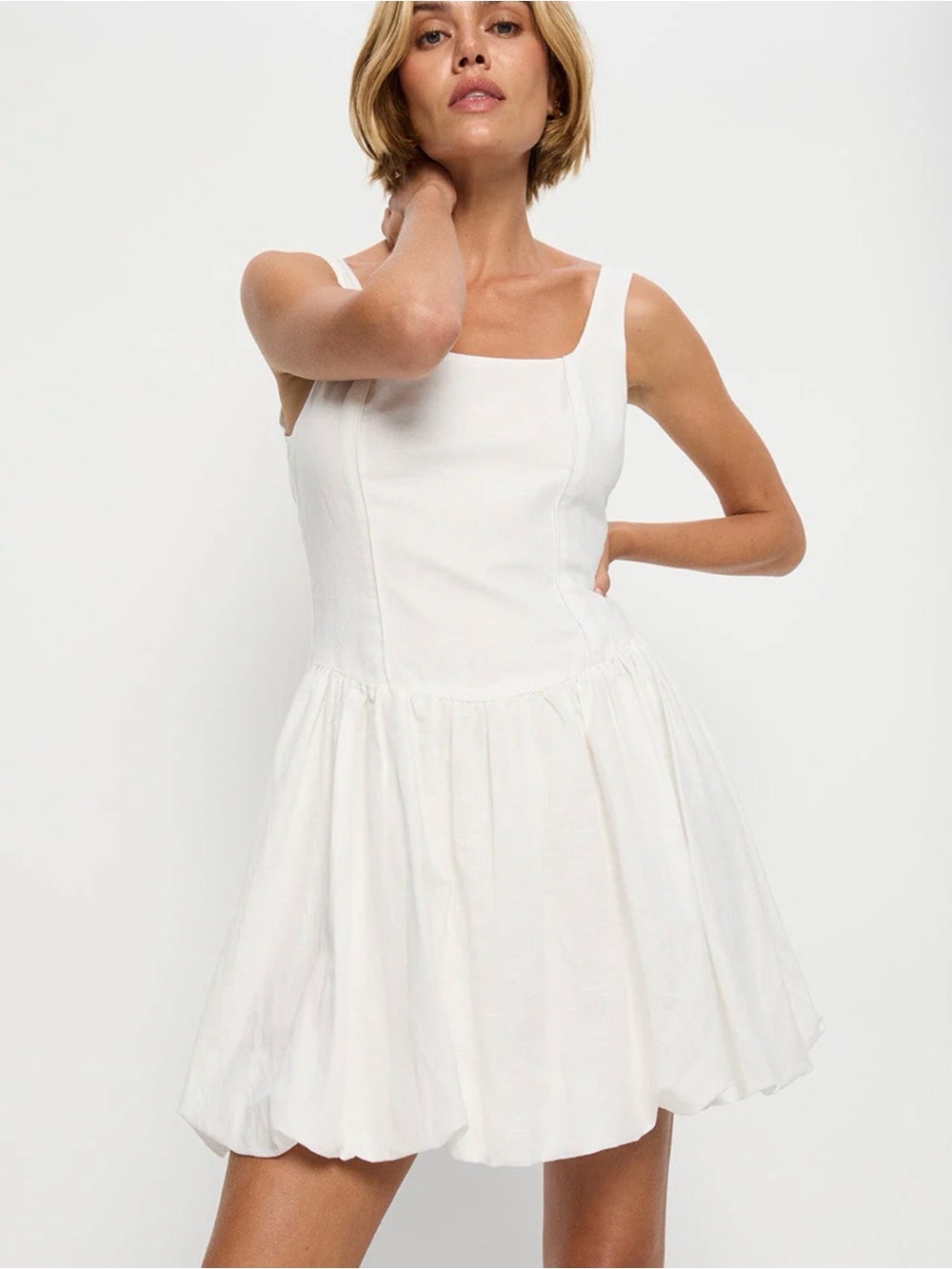 Kivari Akari Mini Dress - Ivory
